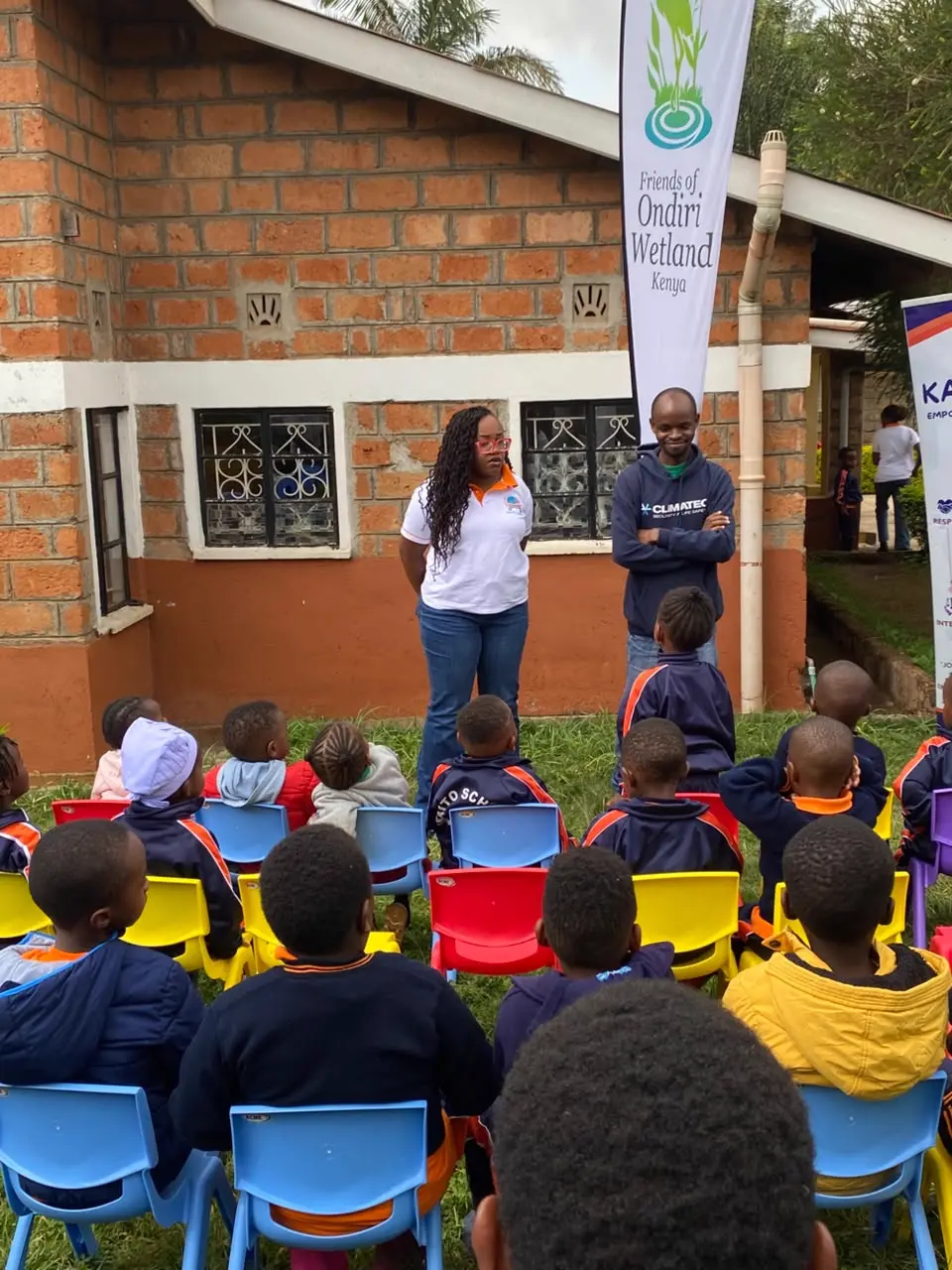 Young Environmentalists Club tree planting with schools near Ondiri Wetland